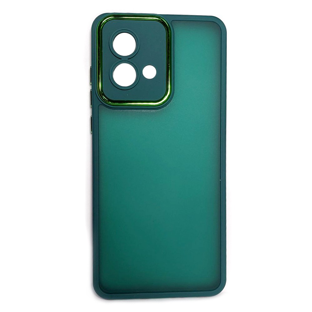 Накладка Luxury Metal Lens для MOTOROLA G84 (Зелений)-0