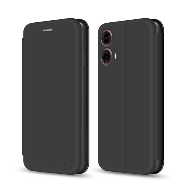 Книжка MAKE для Moto G85 / Moto Edge 50 Fusion (Soft-Touch PU) Black-0