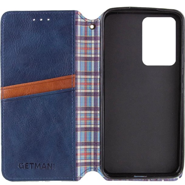 Книжка GETMAN Cubic для Motorola Moto G85 / Edge 50 Fusion  синя-1