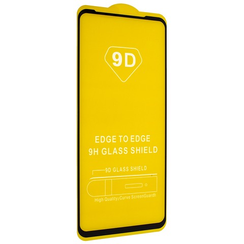 Захисне скло  для Moto G9 Plus з чорною рамкою-0