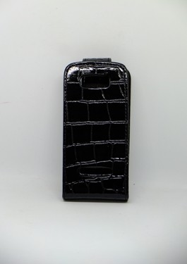 Книжка для Nokia Asha 305/306 черная рептилія-1