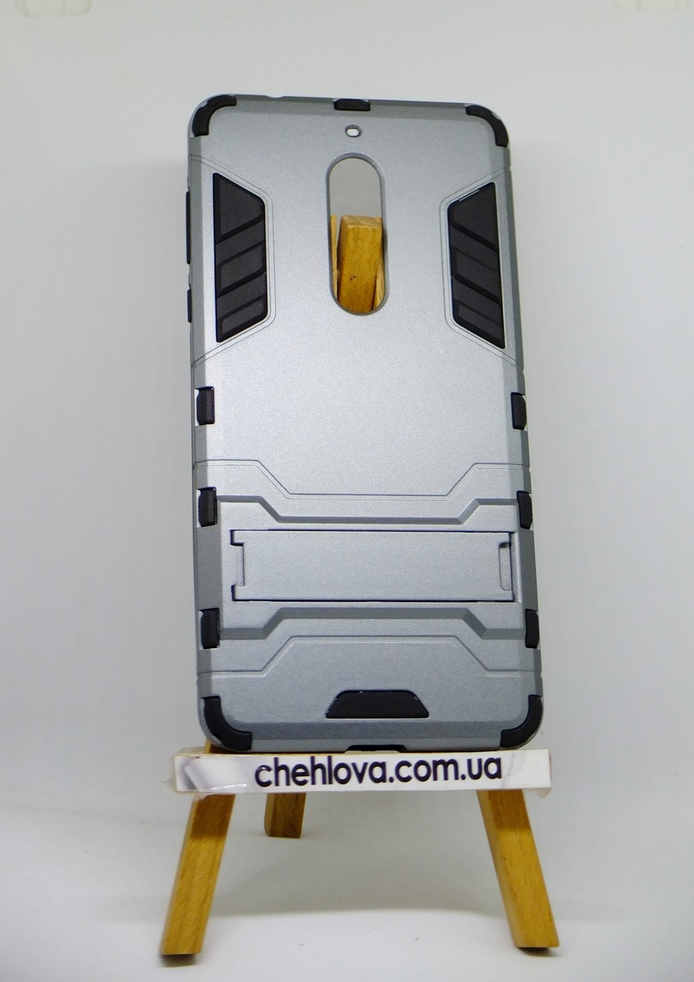 Накладка Hard Defence для Nokia 8 сіра-0