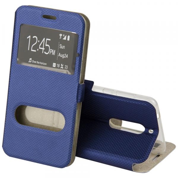 Книжка MODERN Style Nokia 5 (окно) (Синий)-0