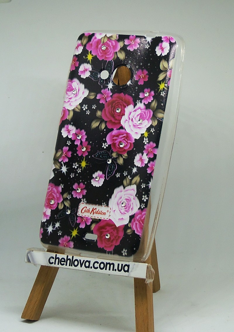 Diamond Silicone Nokia 535 (Microsoft) Cath Kidston Dark Fantasy-0