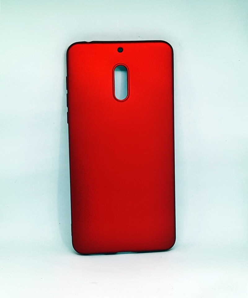 Накладка Matte Soft Cover для Nokia 6  червона-0