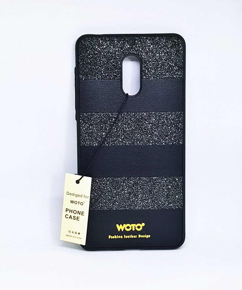 Чохол Shine Leather Nokia 6 чорний-0