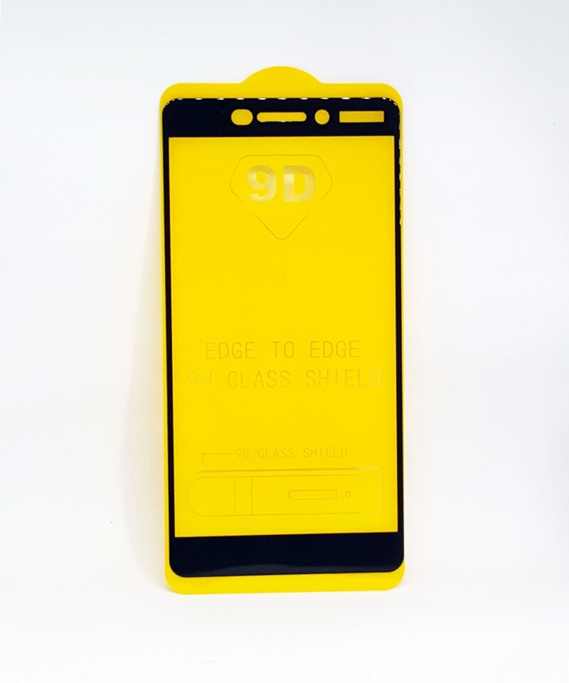 Захисне скло Full cover для Nokia 6.1 з чорною рамкою (м`яка упаковка)-0