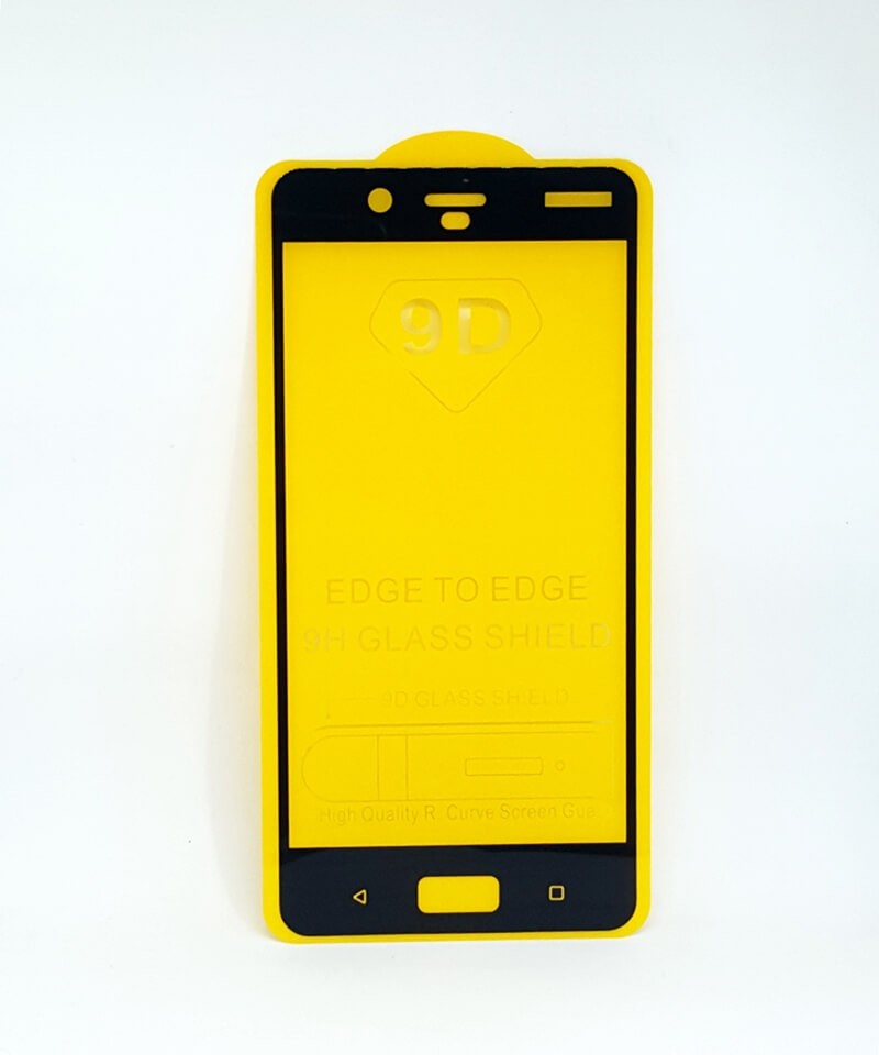 Захисне скло 3D для Nokia 8 чорне-0