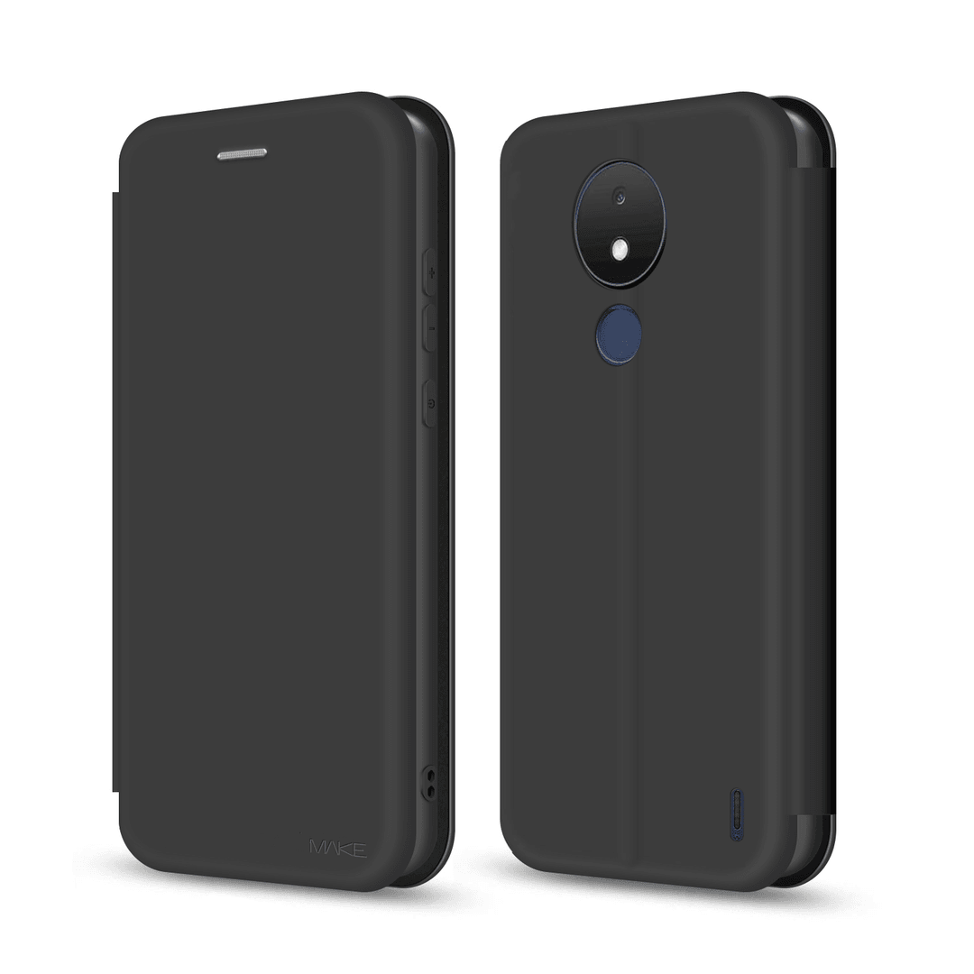 Книжка MAKE для Nokia C21 (Soft-Touch PU) Black-0