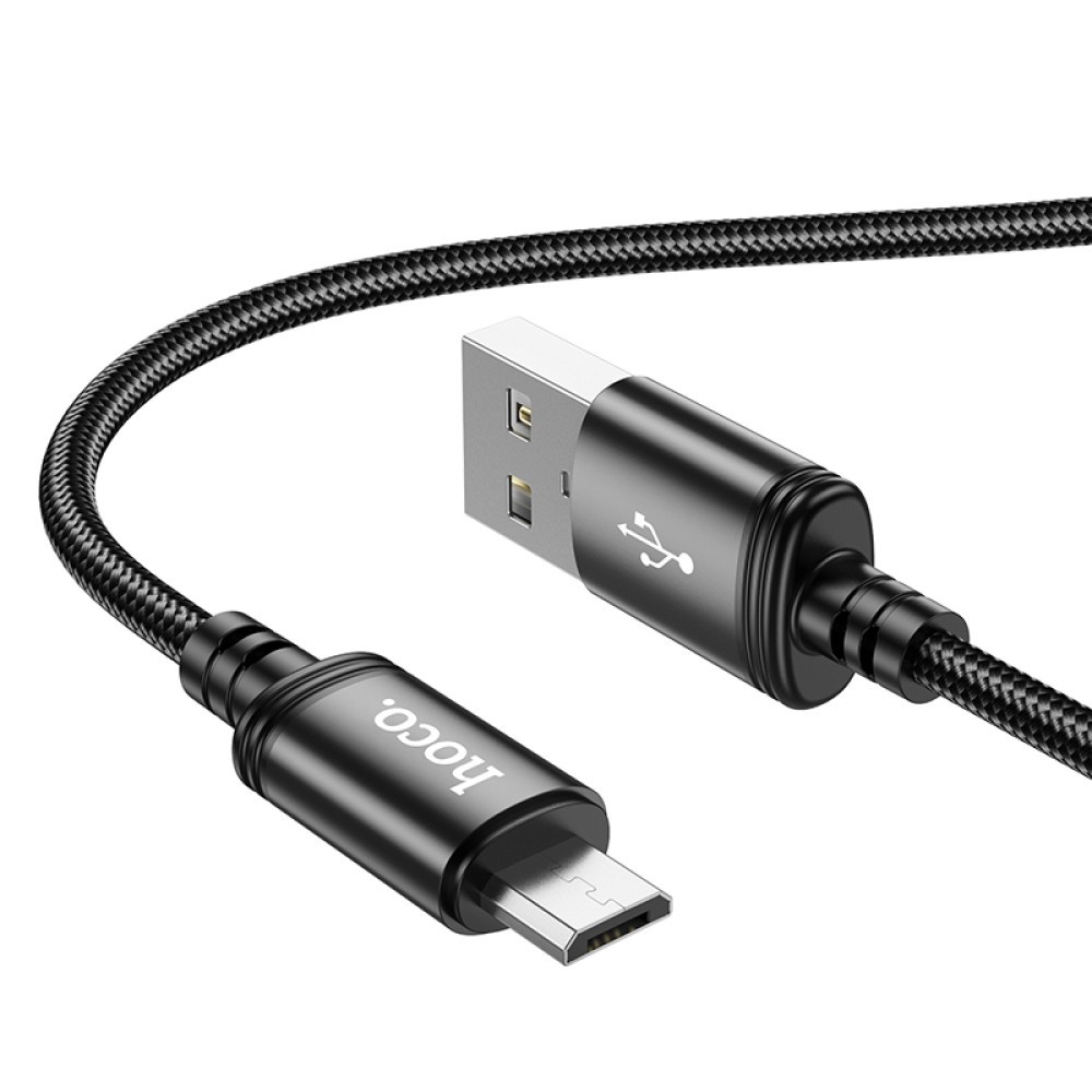 Зарядний шнур Hoco X89 Wind Micro (2m) (Black)-2
