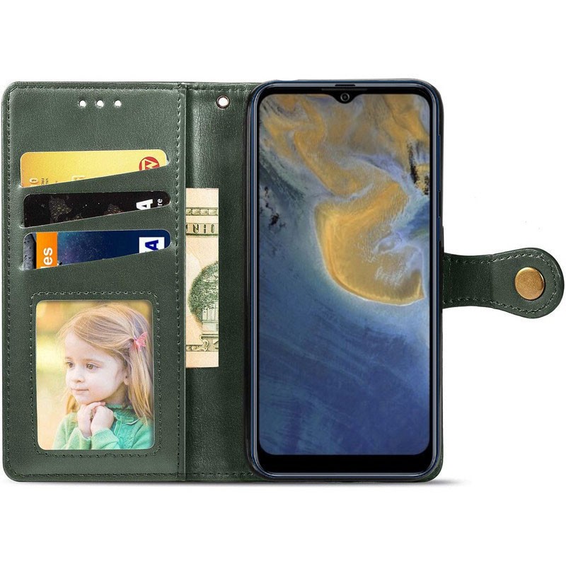 Книжка GETMAN Gallant для Motorola G05/E15 зелена-1