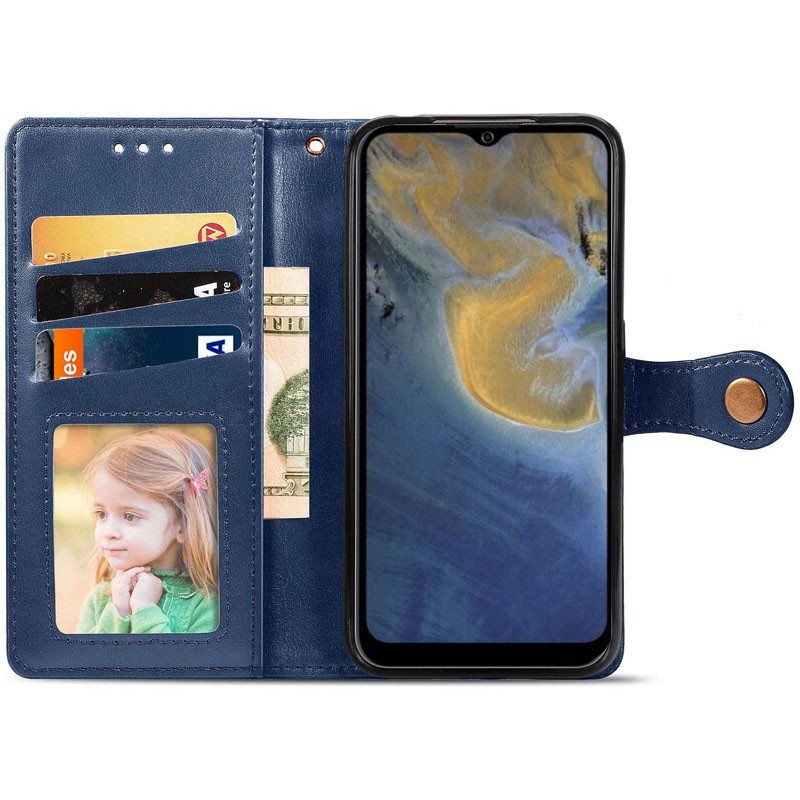 Книжка GETMAN Gallant для Xiaomi Note 14 4G (Europe version)  синя-2