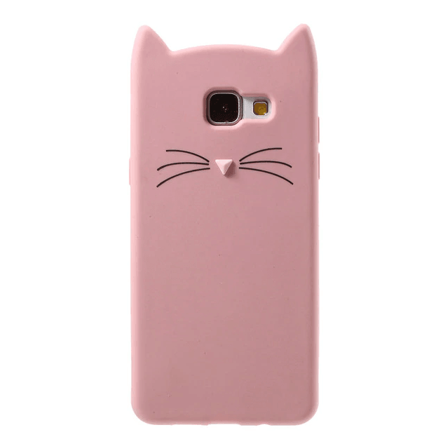 Накладка 3D Cat для Samsung A5 (2017) A520 пудрова-0