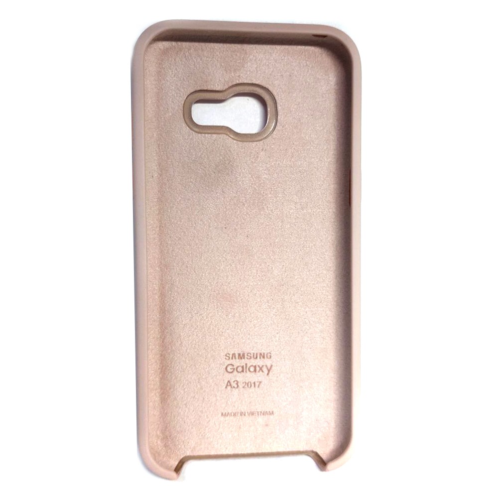 Silicone case для Samsung A3 (2017) A320 (Pink sand)-1