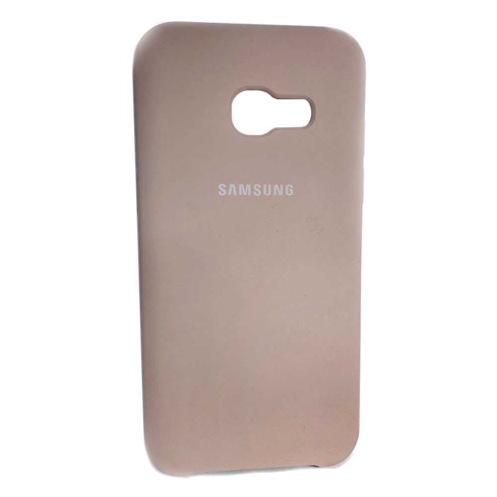 Silicone case для Samsung A3 (2017) A320 (Pink sand)-0