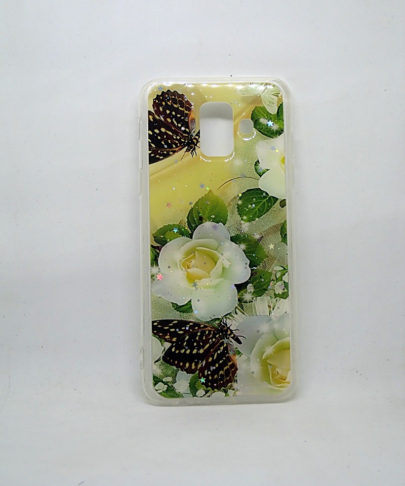 Накладка Flower Mix для Samsung A6 (2018) (Мод. 08)-0