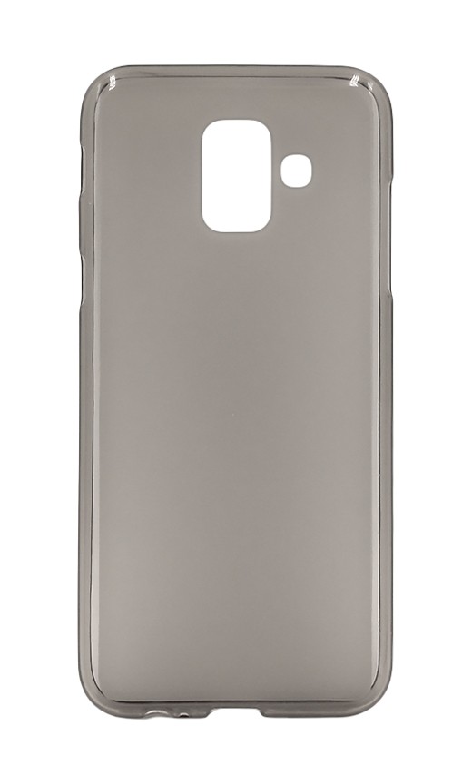 Накладка для Samsung A8 Plus (2018) темний силікон-0