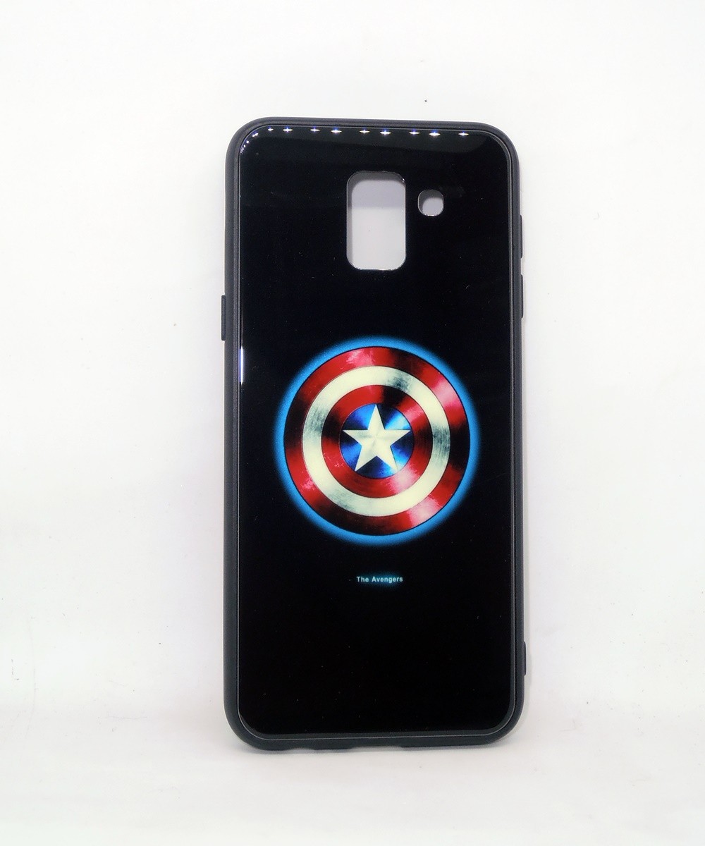 Накладка LUMINOUS GLASS для  Samsung A8 Plus (2018)/A730 (Captain America)-0