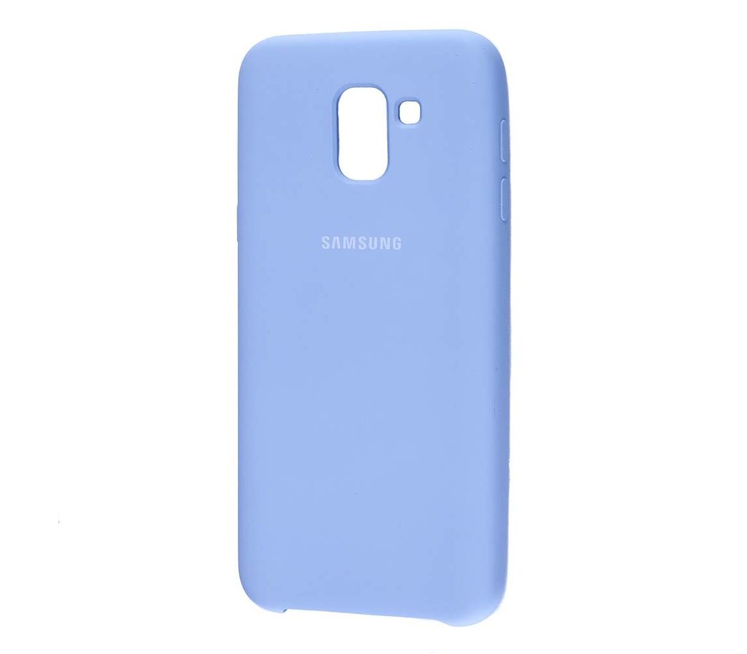 Silicone Case для Samsung A8 Plus (2018) (Lilac Cream)-0