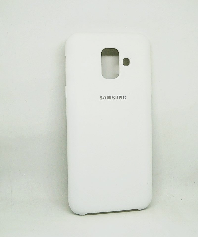 Silicone Case Premium для Samsung A6 (2018) (White)-0