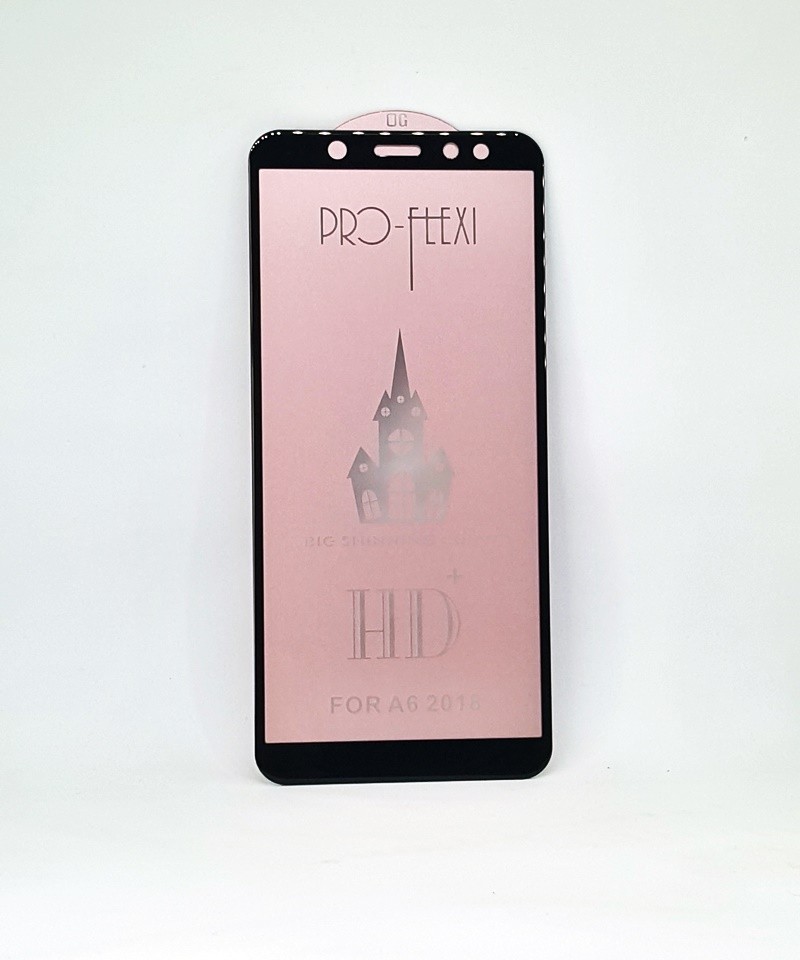 Захисне скло Flexi HD+ для Samsung A6 (Чорне)-0