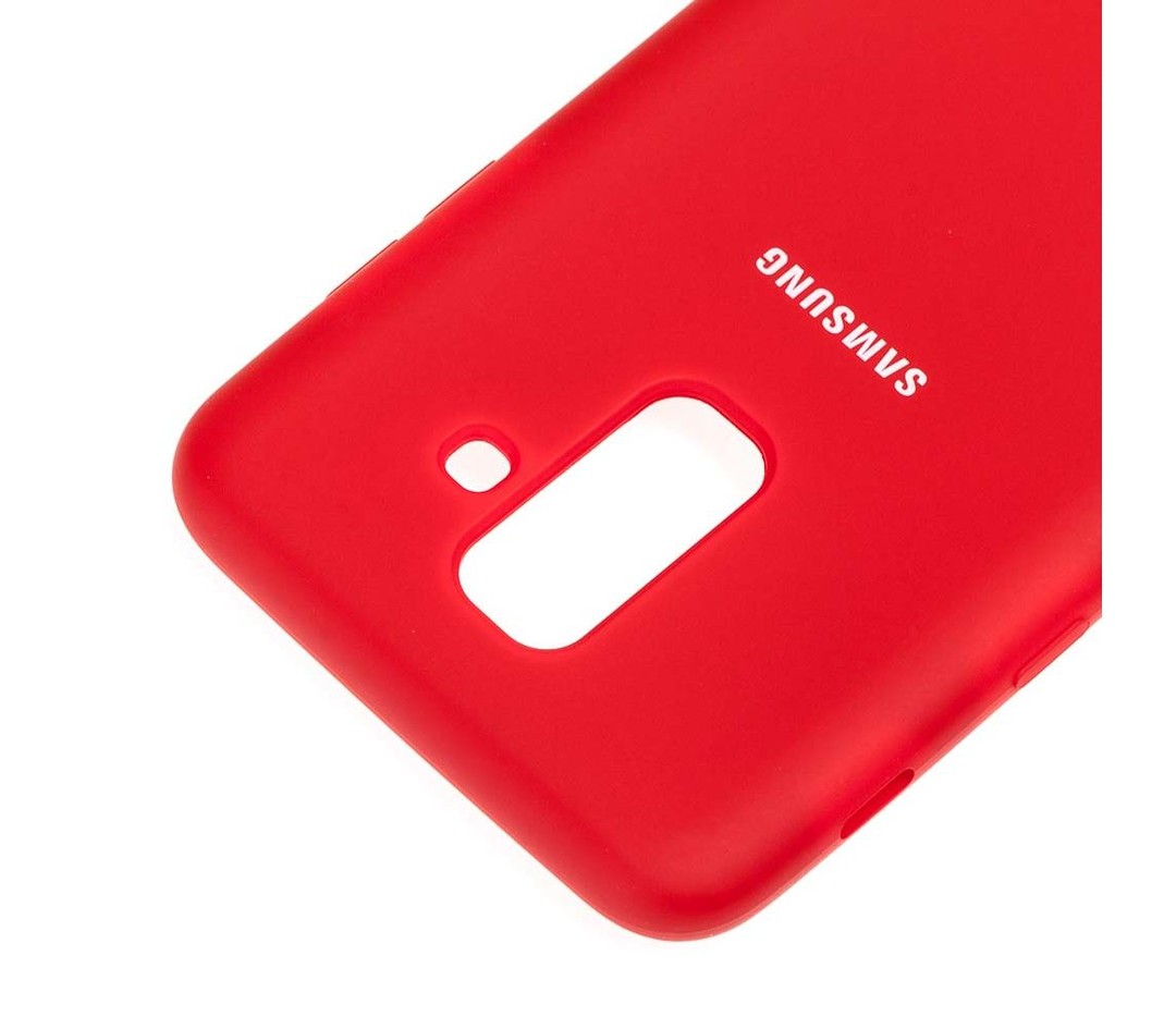 Silicone case для Samsung A6 2018 (A600) (Red)-1