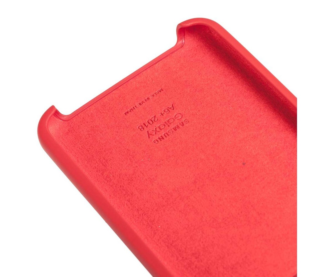 Silicone case для Samsung A6 2018 (A600) (Red)-2