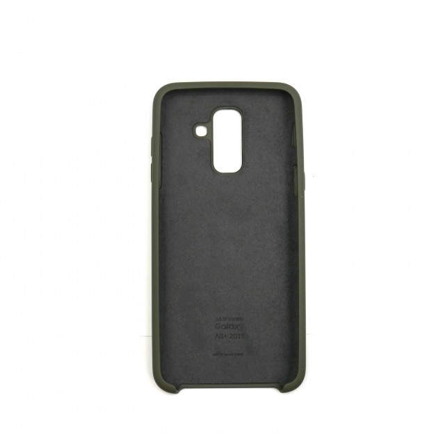 Накладка Silicone Cover для Samsung A6 Plus (2018) Deep Olive-1
