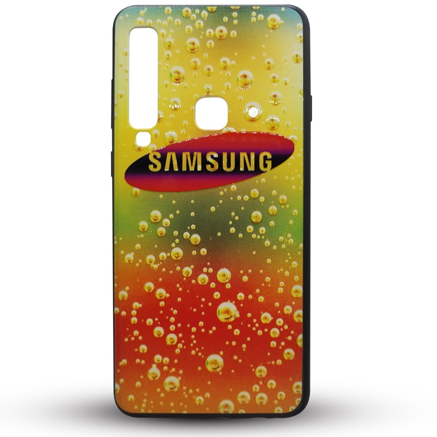 Силикон 3D RAIN Samsung A920/A9 (2018) (оранжевый)-0