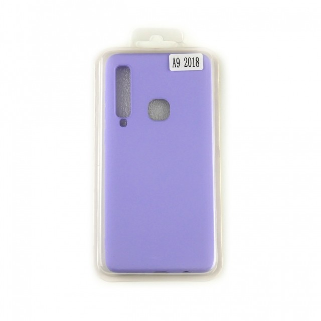 Накладка Silicone Case Full Cover Samsung A9 2018 лавандова-0