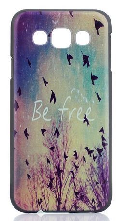 Накладка для Samsung E5 "Belive" (пластик)-0