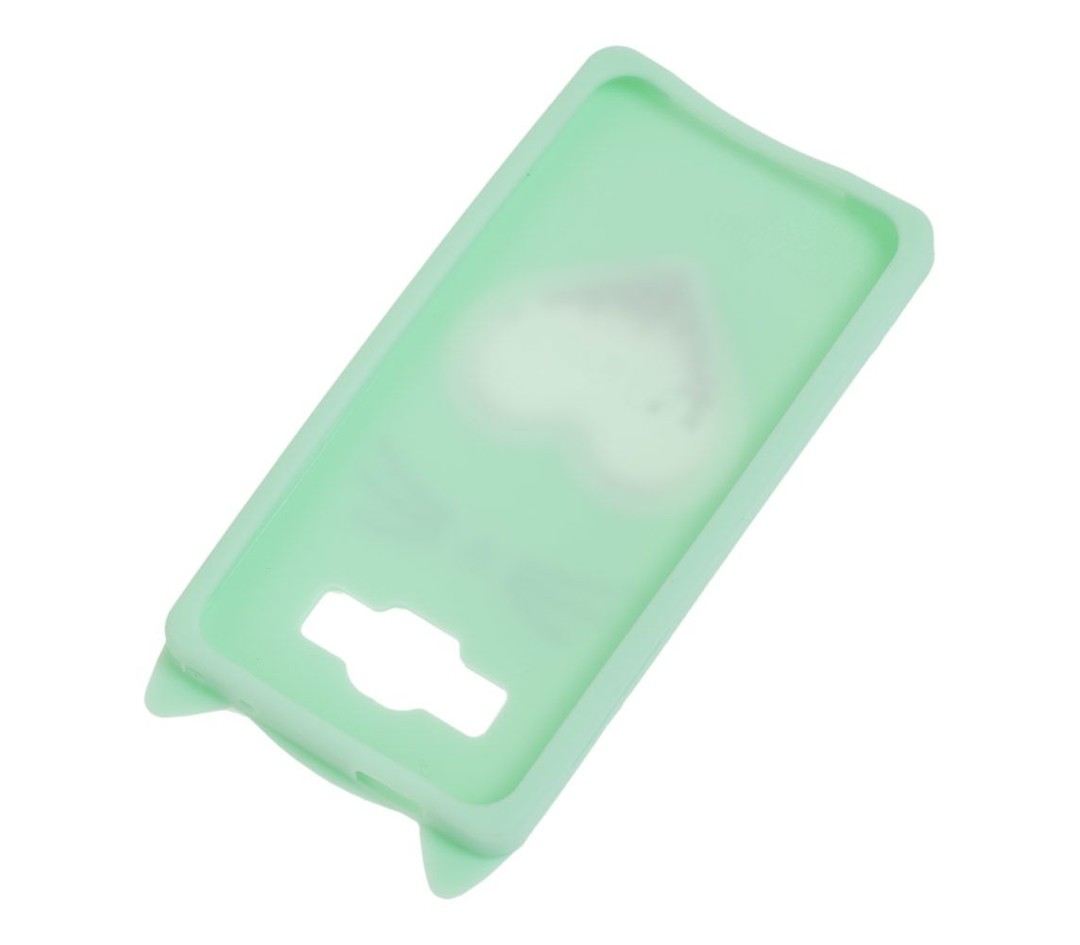 Накладка Cat 3D Heart для Samsung J3 J300/J310/J320  м`ятна-2
