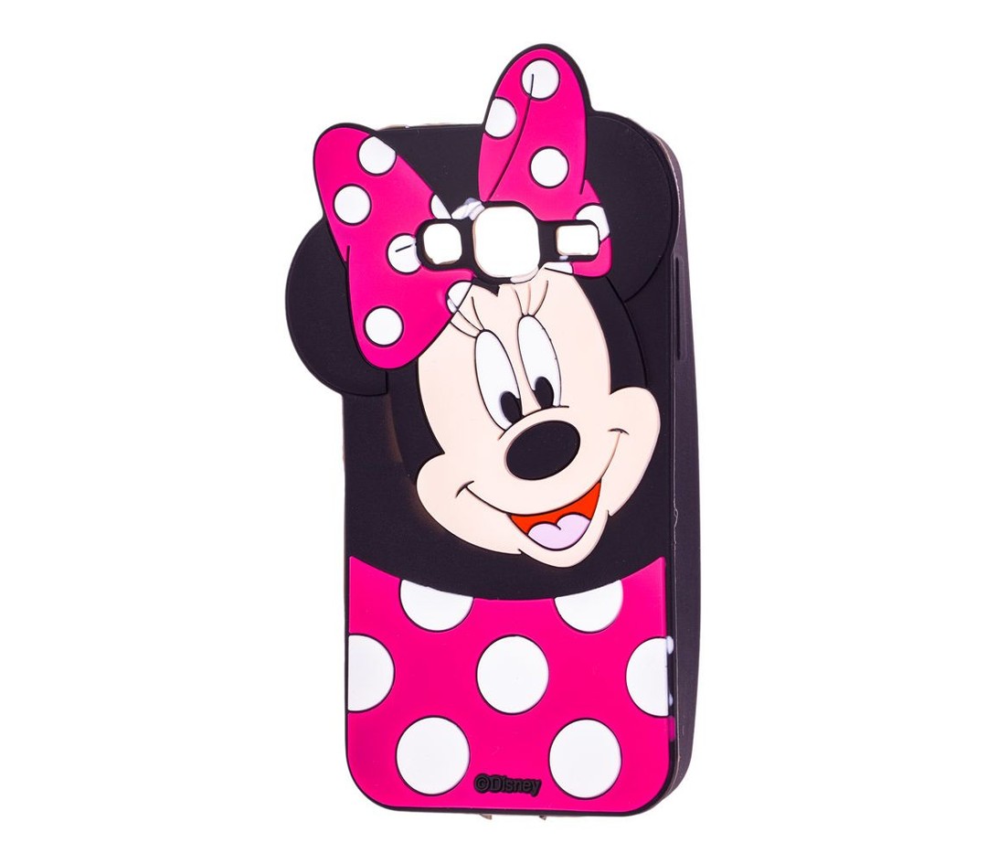 Накладка Mickey Mouse для Samsung J1 (2016) J120  рожева-0