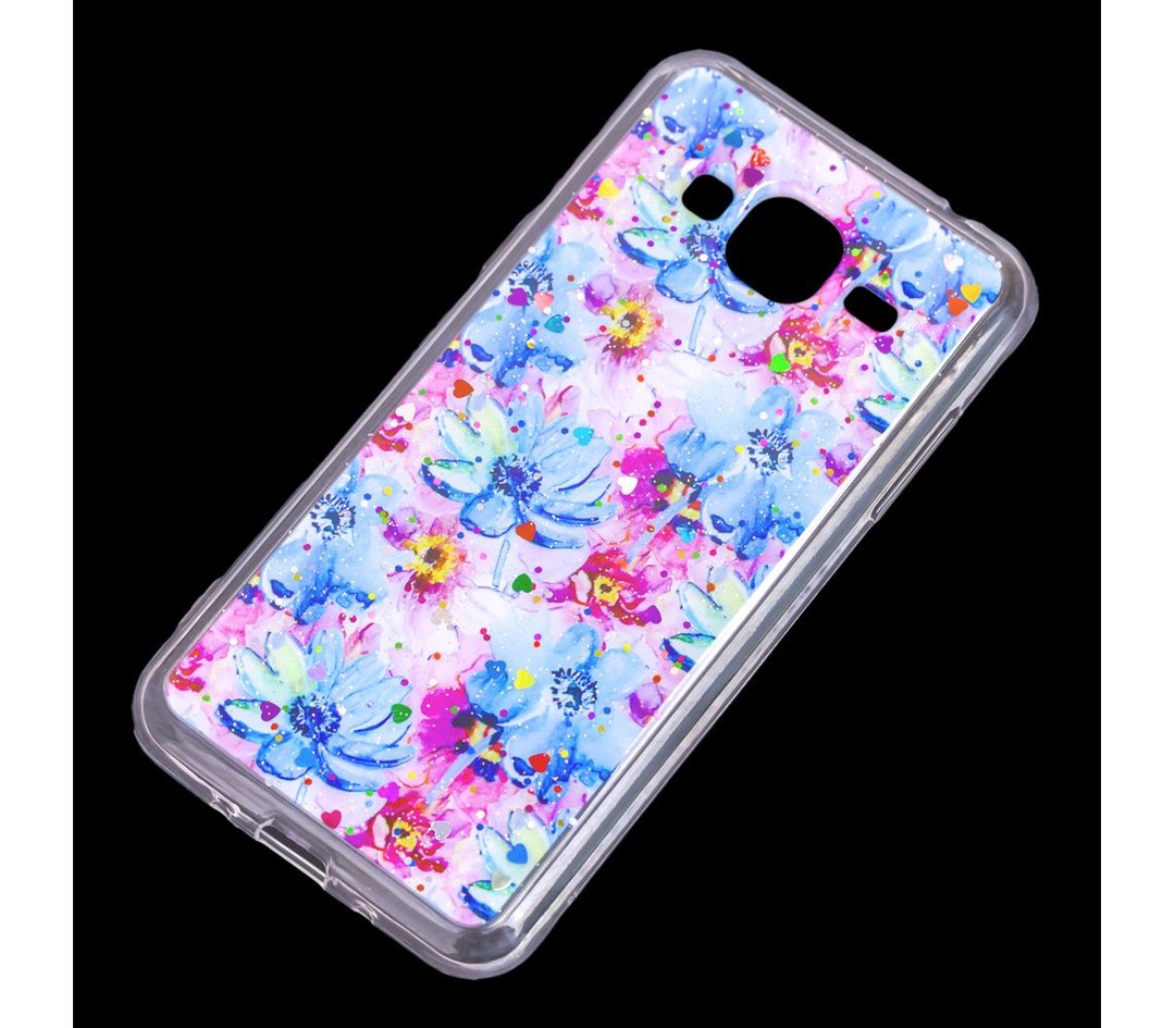 Накладка Flowers для Samsung J3 J300/J310/J320 (Мод. 02)-1