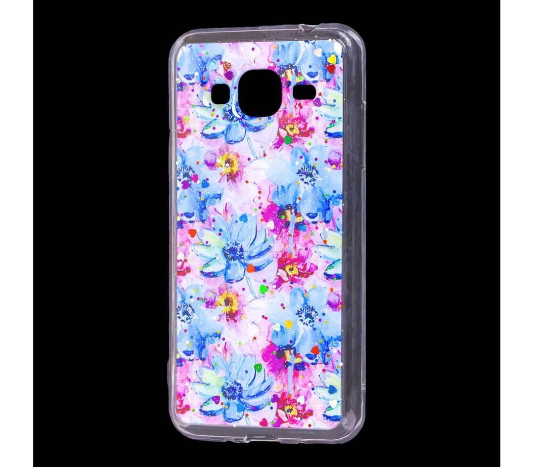 Накладка Flowers для Samsung J3 J300/J310/J320 (Мод. 02)-0
