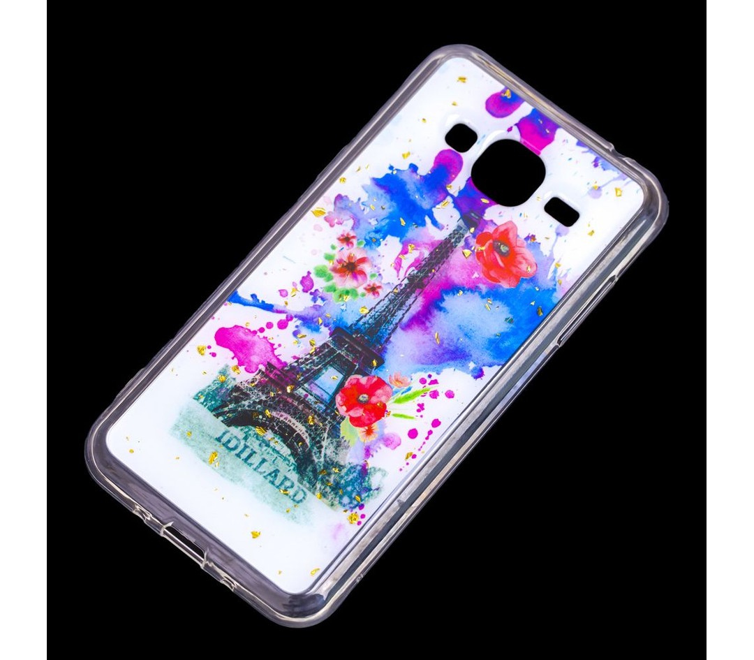 Накладка Flowers для Samsung J3 J300/J310/J320 (Мод. 05)-1