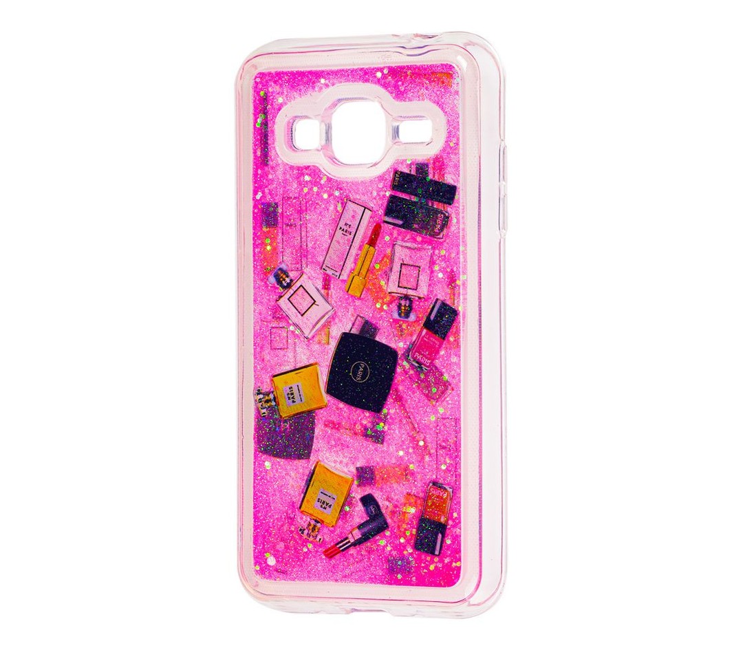 Накладка Косметик 3D Samsung J3 J300/J310/J320 малинова-0