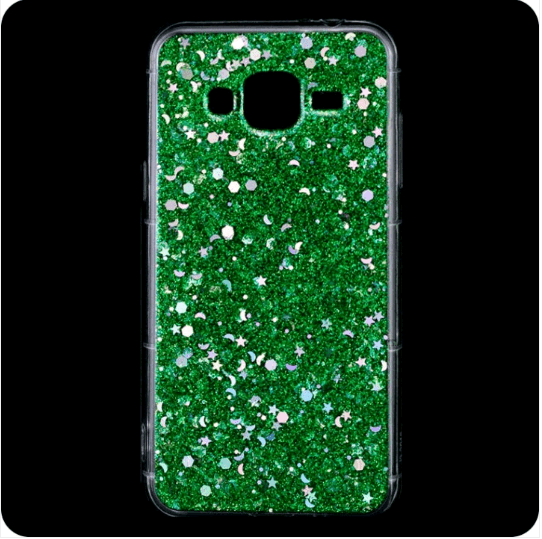 Накладка Confetti для Samsung J3 J300/J310/J320 зелена-0
