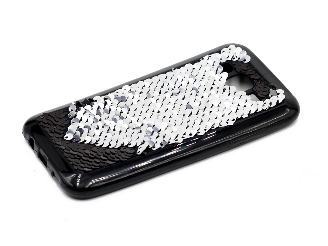 Накладка Sequins для Samsung J7 (2015) J700/ J7 Neo J701 чорна-1