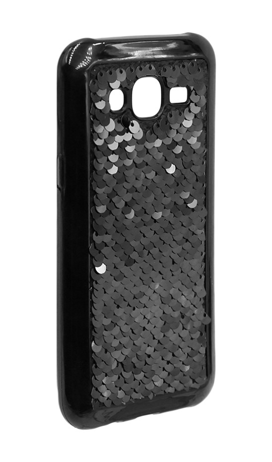 Накладка Sequins для Samsung J7 (2015) J700/ J7 Neo J701 чорна-2
