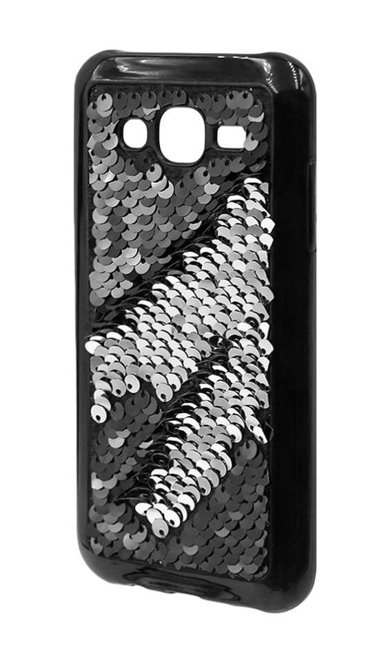 Накладка Sequins для Samsung J7 (2015) J700/ J7 Neo J701 чорна-3