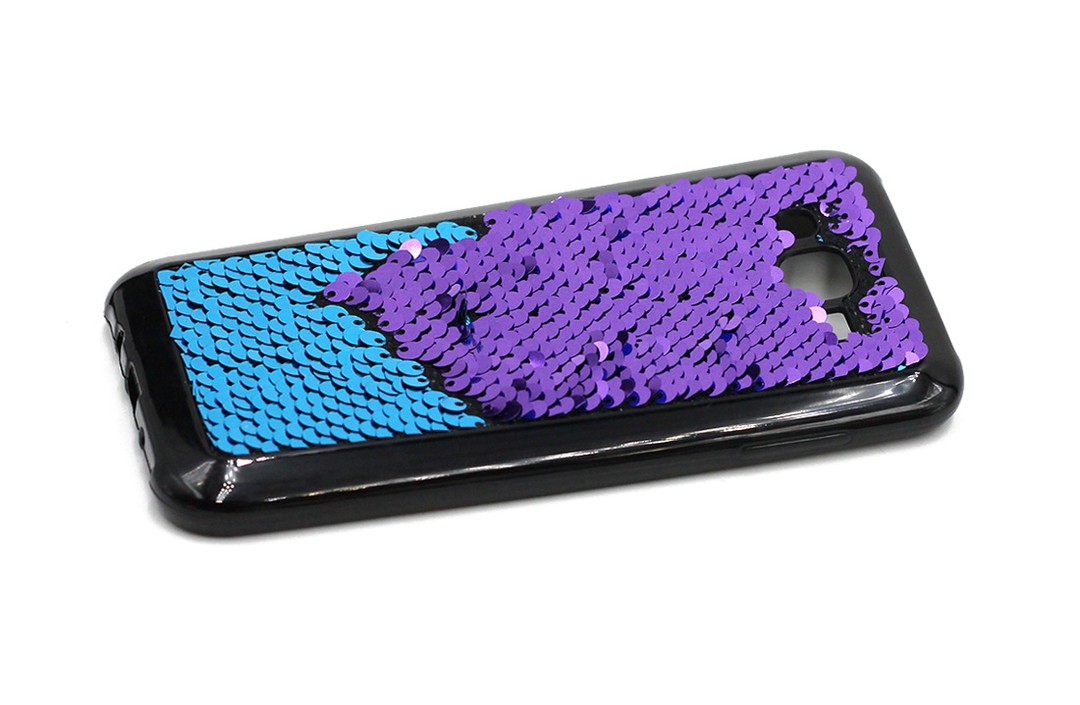 Накладка Sequins для Samsung J7 (2015) J700/ J7 Neo J701 синя-1