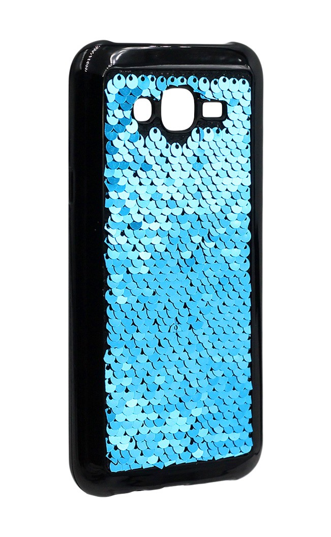 Накладка Sequins для Samsung J7 (2015) J700/ J7 Neo J701 синя-2