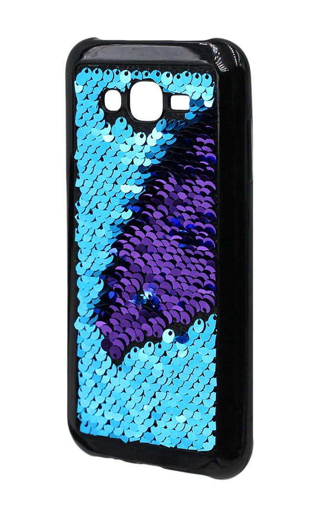 Накладка Sequins для Samsung J7 (2015) J700/ J7 Neo J701 синя-3