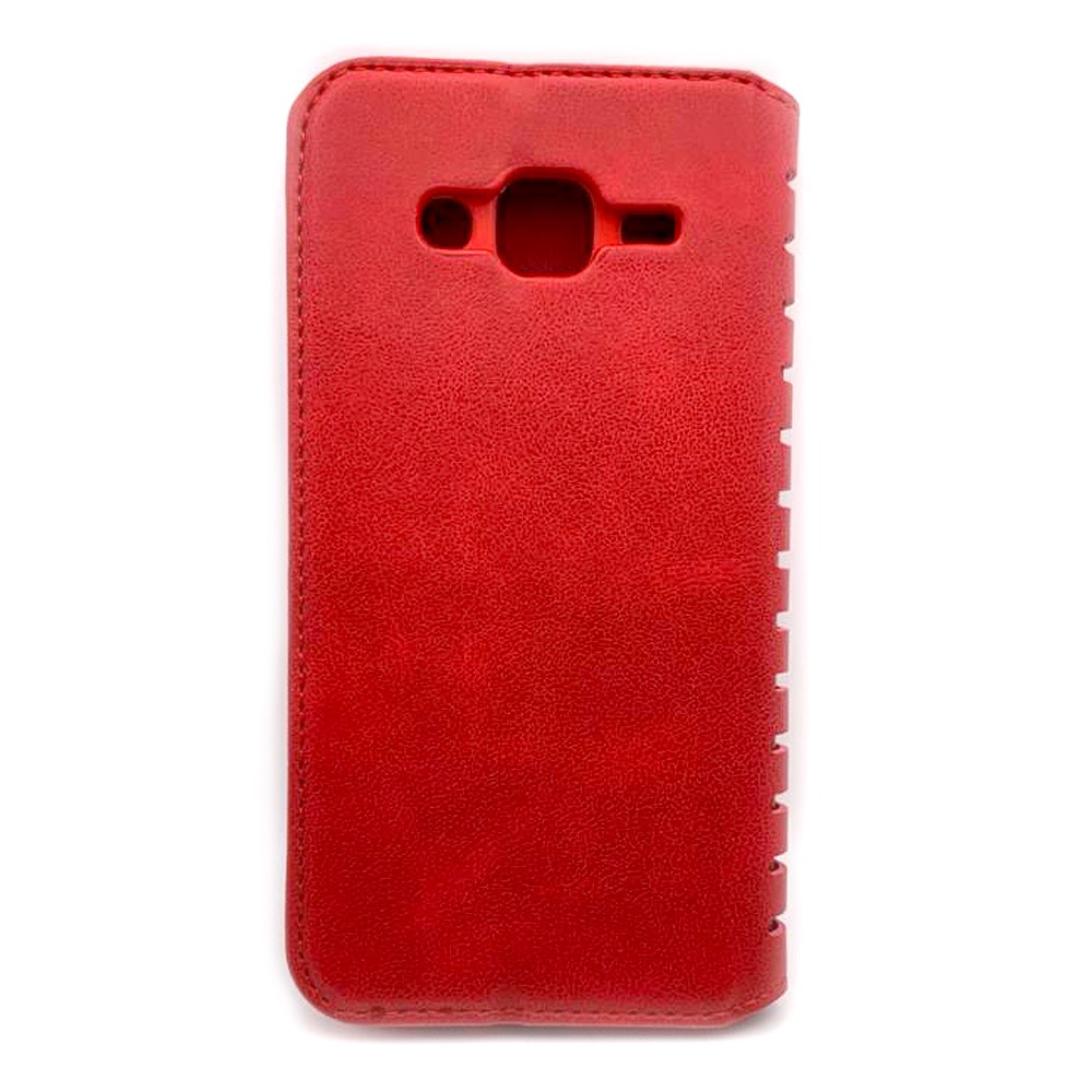 Книжка leather folio для Samsung J5 (2015) J500 червона-1