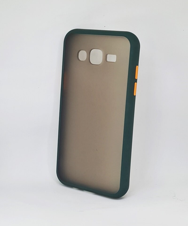 Накладка Totu Gingle для Samsung J5 (2015) J500 зелений з оранжевими кнопками-0
