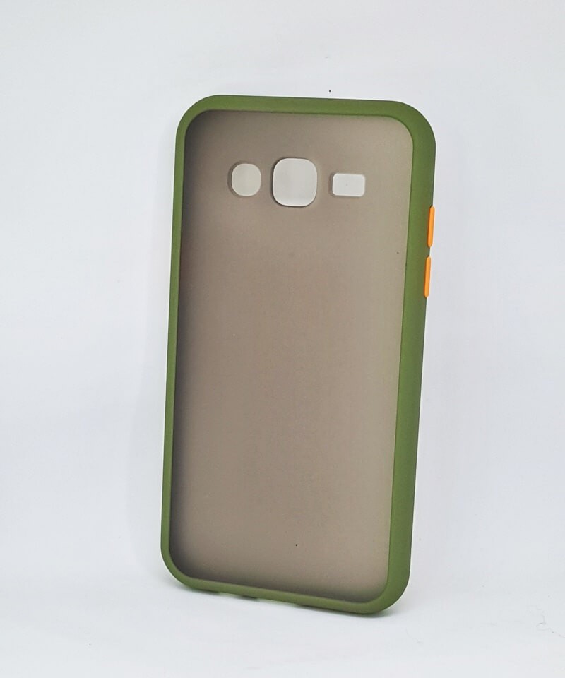 Накладка Totu Gingle для Samsung J5 (2015) J500 темно-зелений з оранжевими кнопками-0