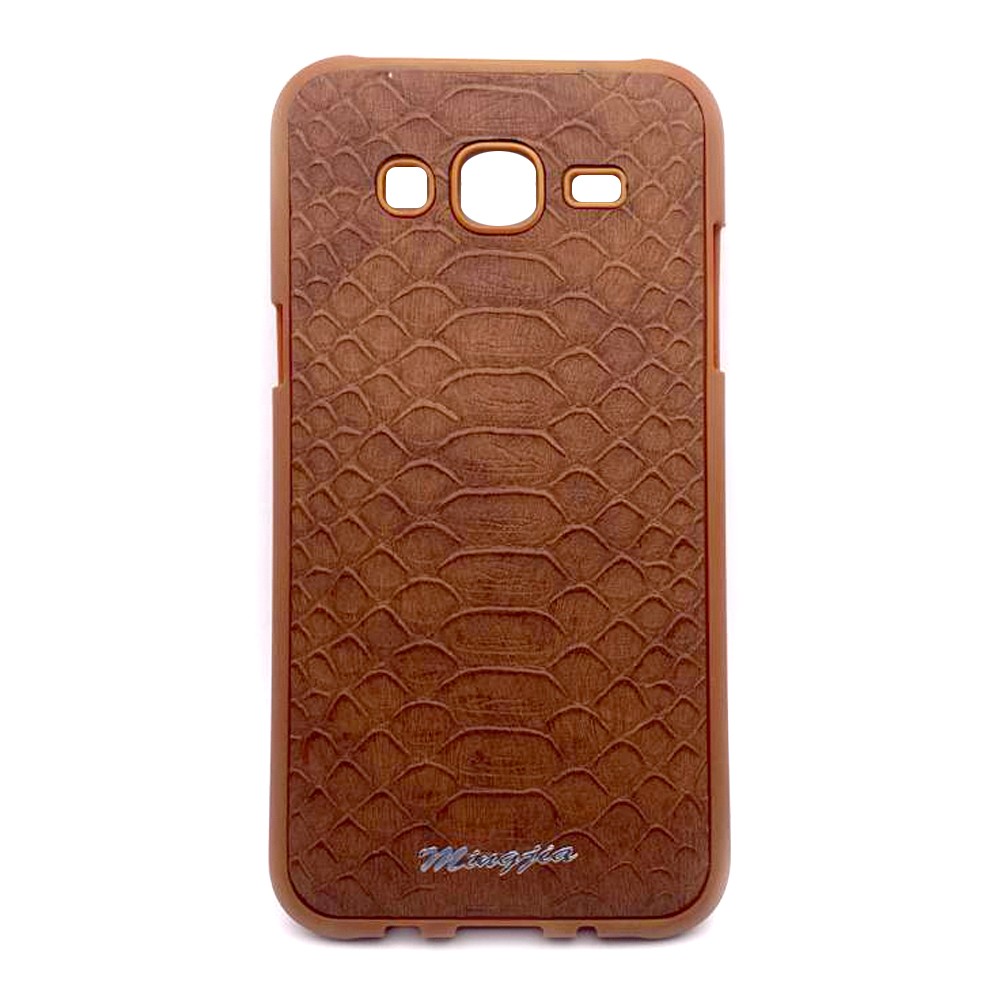 Накладка Mingjia для Samsung J5 (2015) J500 коричнева-0