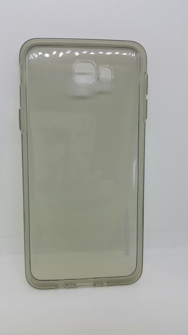 Накладка Goospery для Samsung Galaxy J7 Prime G610F Прозорий силікон сірий-0