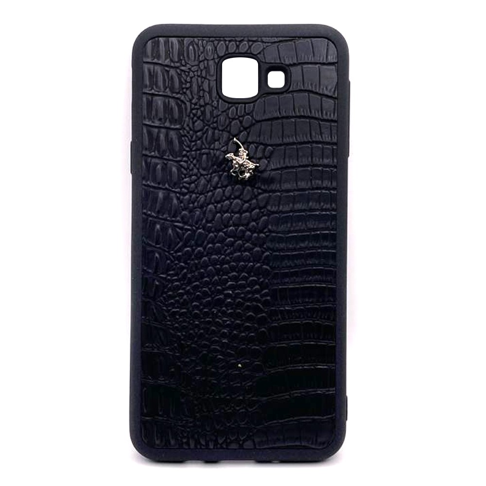 Накладка для Samsung J5 Prime leather (Black)-0